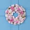 13.5" Wooden Floral Artificial Spring Wreath with Dried Pods